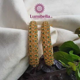 1 Gram Kada Green Bangles 2*6