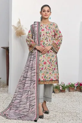 2PC Stitched Printed Lawn Shirt and Dupatta KSD-2512