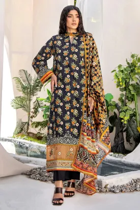 3PC Printed Unstitched Lawn Suit KLA-2426