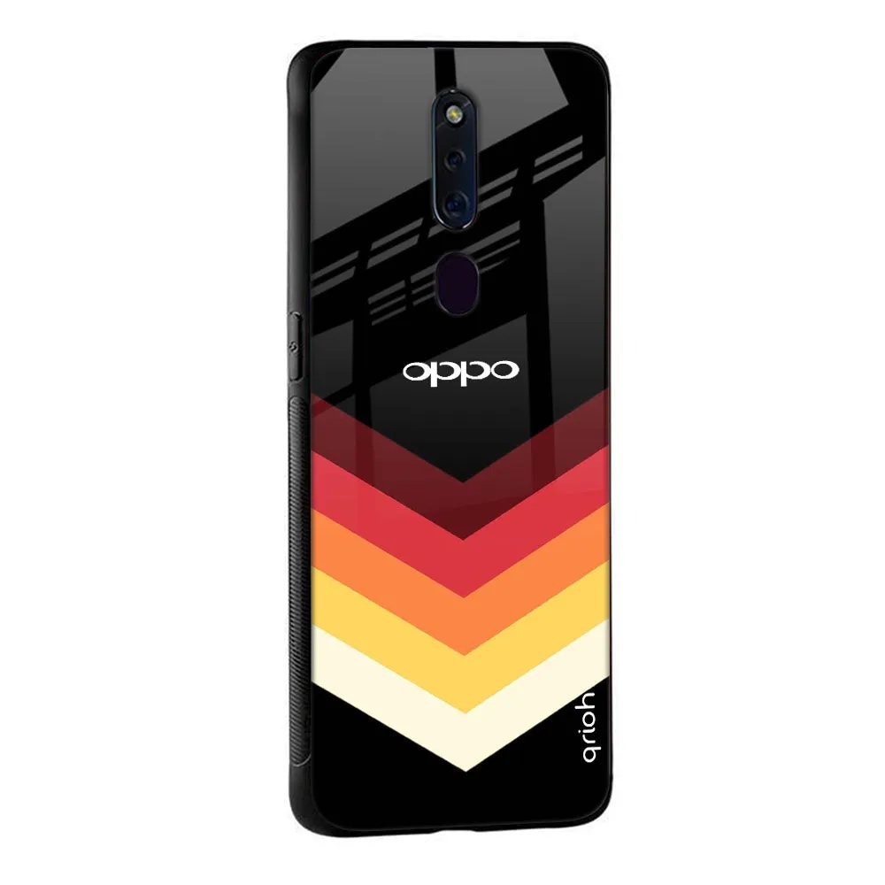 Abstract Arrow Pattern Glass Case For Oppo A54