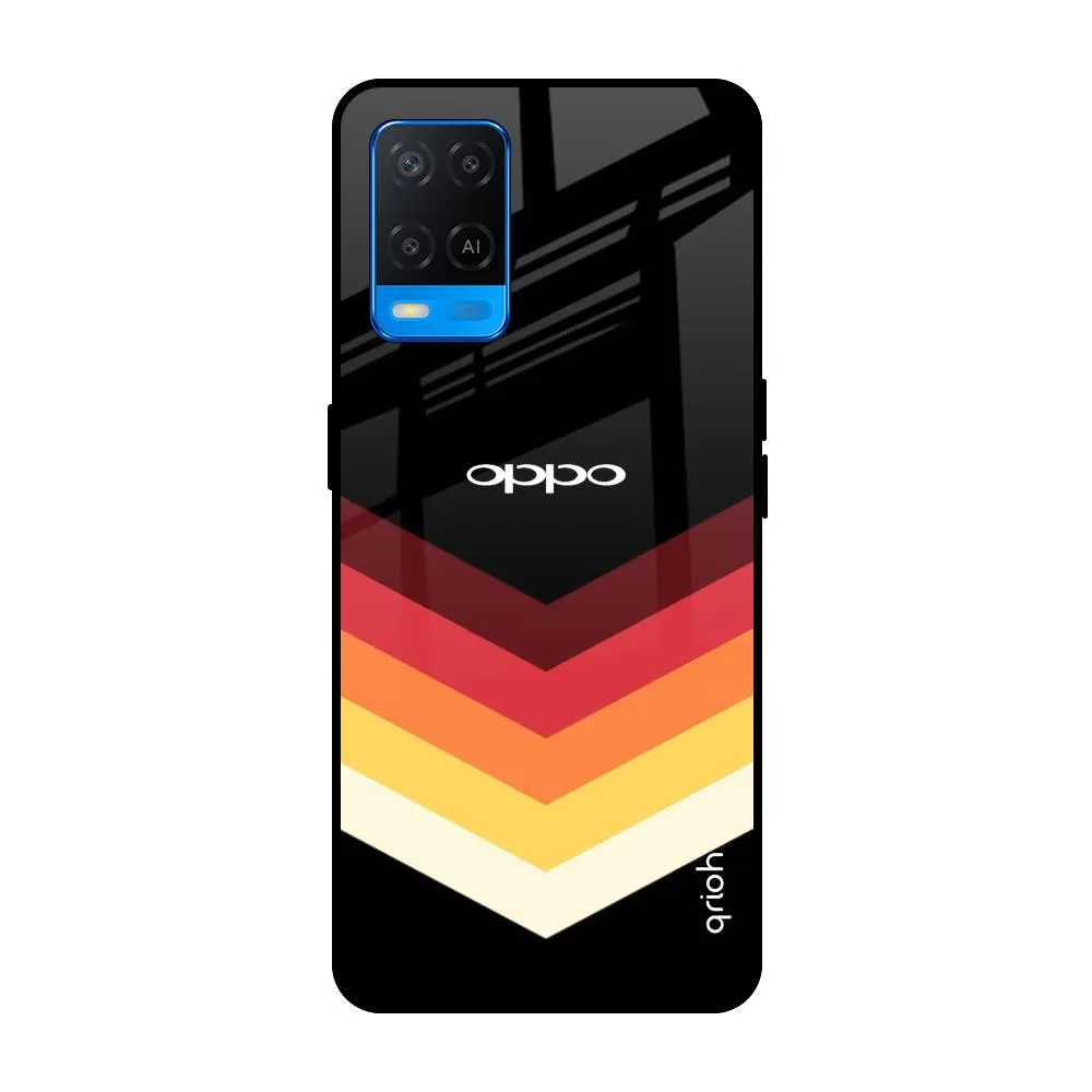 Abstract Arrow Pattern Glass Case For Oppo A54