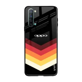 Abstract Arrow Pattern Glass Case For Oppo Reno 3