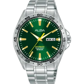 Alba Mechanical Sports Automatic Green Dial Mens Watch AL4303X