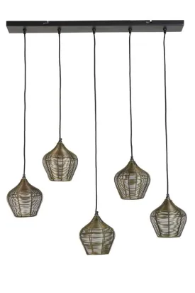 Alvaro 5/10Lt Hanging Lamp - Antique Bronze / Matt Black Finish