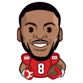 Atlanta Falcons: Kyle Pitts Emoji - Officially Licensed NFLPA Removable Adhesive Decal