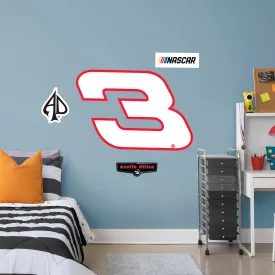 Austin Dillon  #3 Logo  - Officially Licensed NASCAR Removable Wall Decal