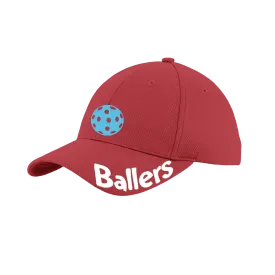 Ballers With Pickleballs (Customizable) | Pickleball Hat | Moisture-Wicking 100% Polyester