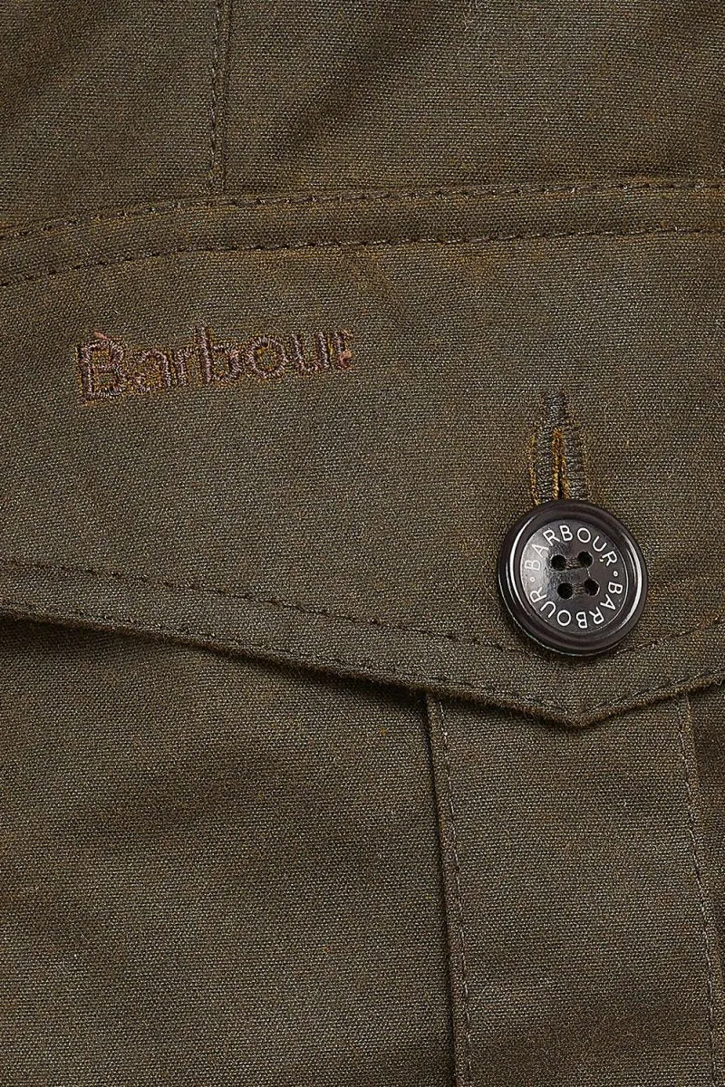 Barbour Lutz Waxed Jacket (Olive)