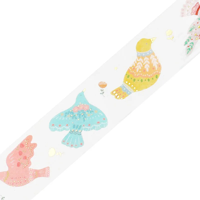 BGM Foil Stamping Clear Tape: Life - Bird Embroidery