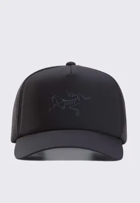 Bird Trucker Curved Cap - Black