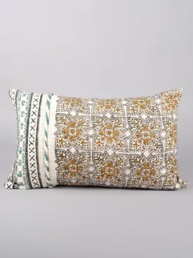 BLISS - BLOCK PRINTED LUMBAR CUSHION COVER