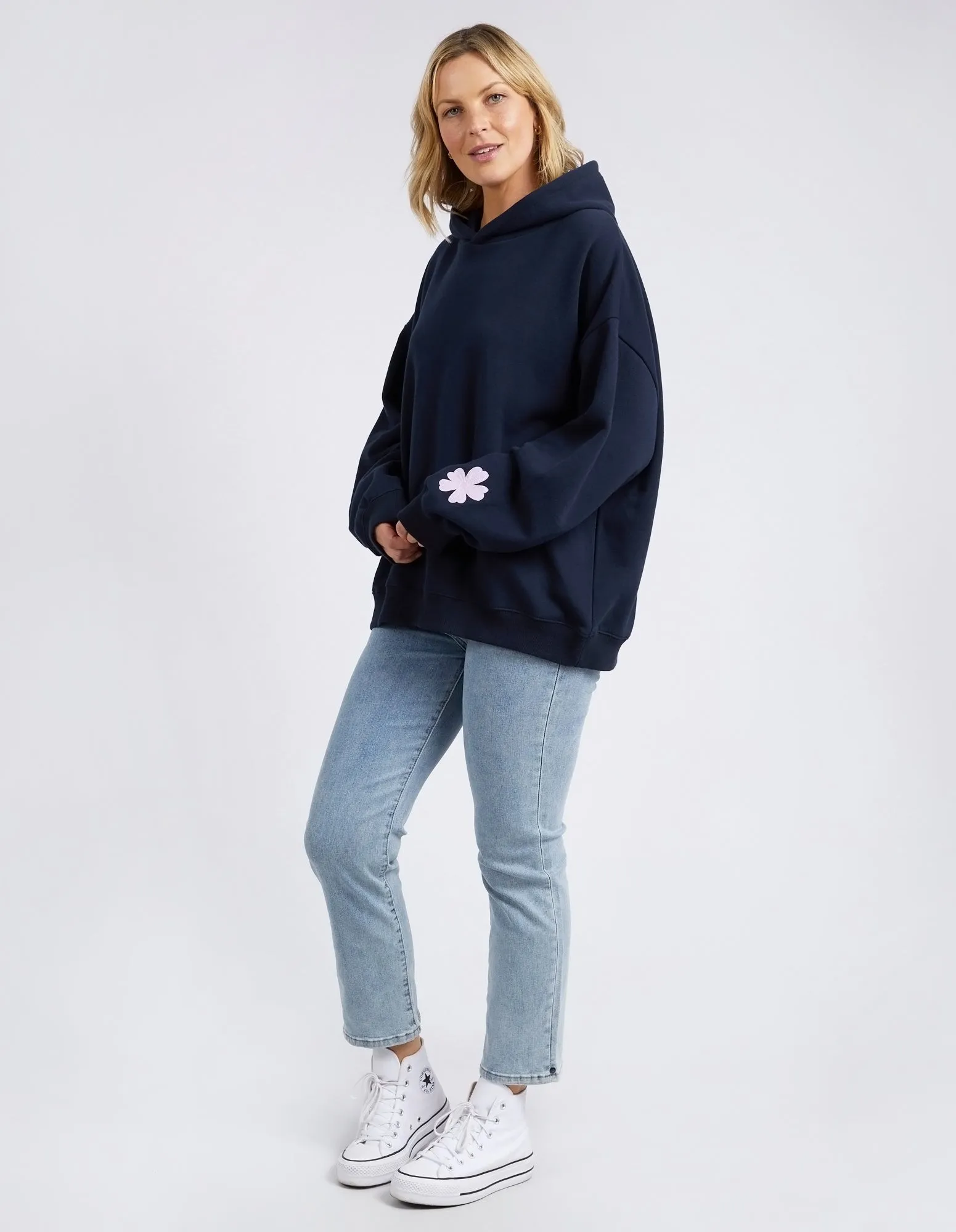 Carnation Hoodie Dark Sapphire