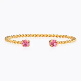 Caroline Svedbom Mini Twisted Bracelet Gold Rose