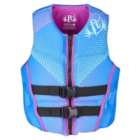 Full Throttle Womens Life Jacket Rapid-Dry Flex-Back-Blue-XS