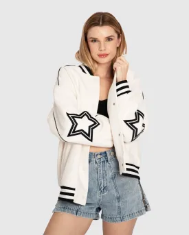 Hold Me Close Letterman Bomber