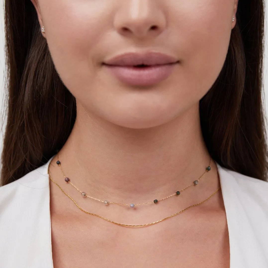 Layered Alana Gold & Stone Necklace