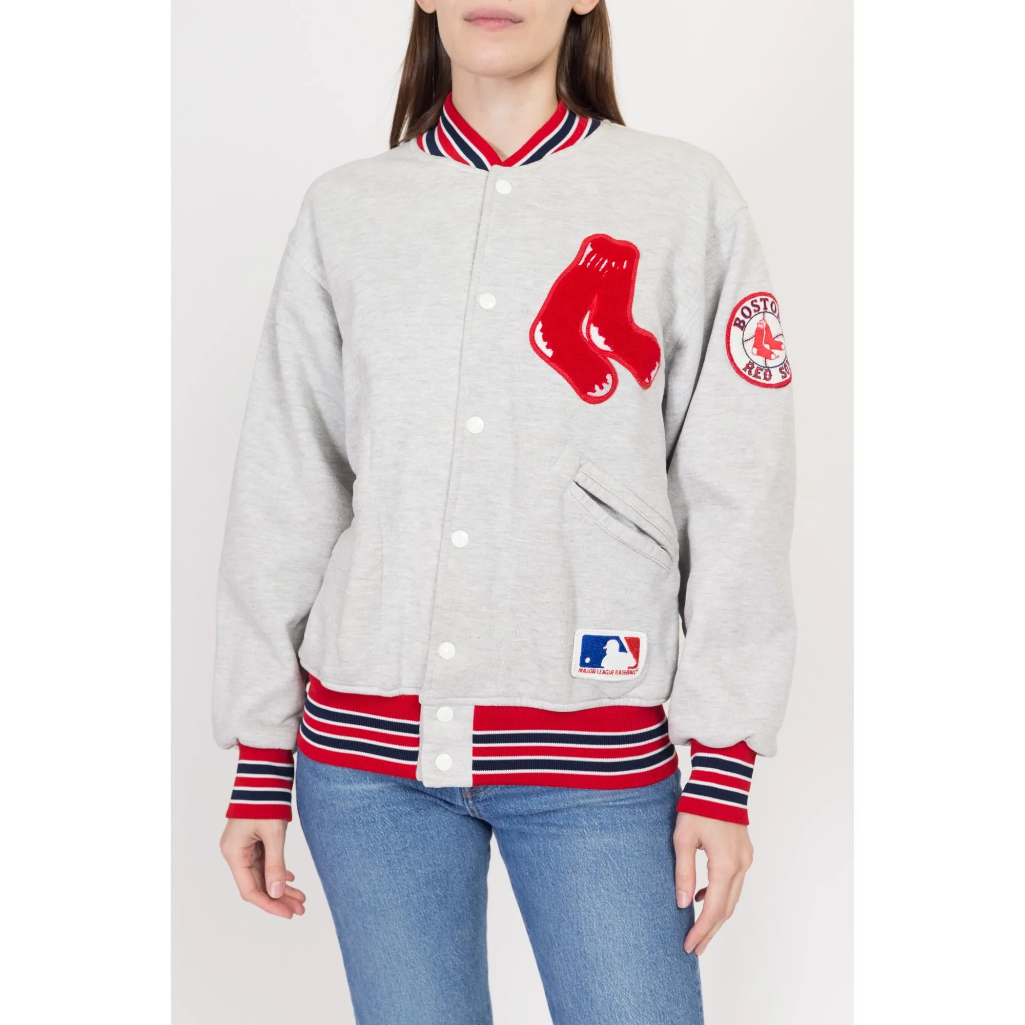 Medium 80s Boston Red Sox Felco MLB Varsity Jacket Unisex