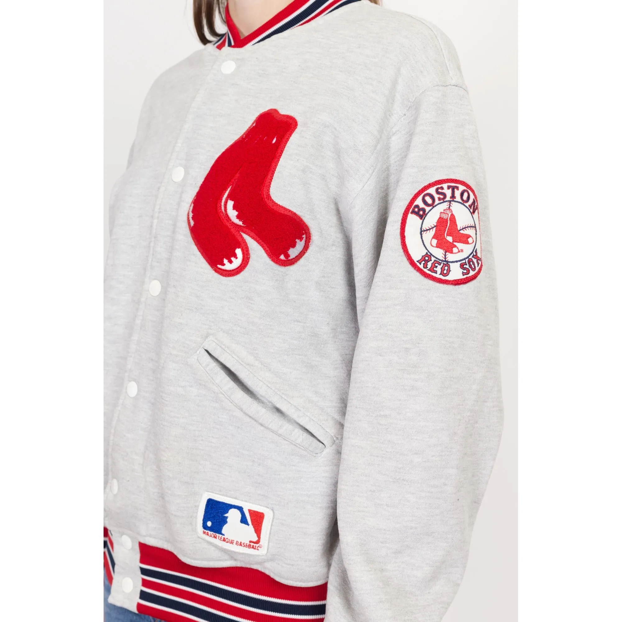 Medium 80s Boston Red Sox Felco MLB Varsity Jacket Unisex