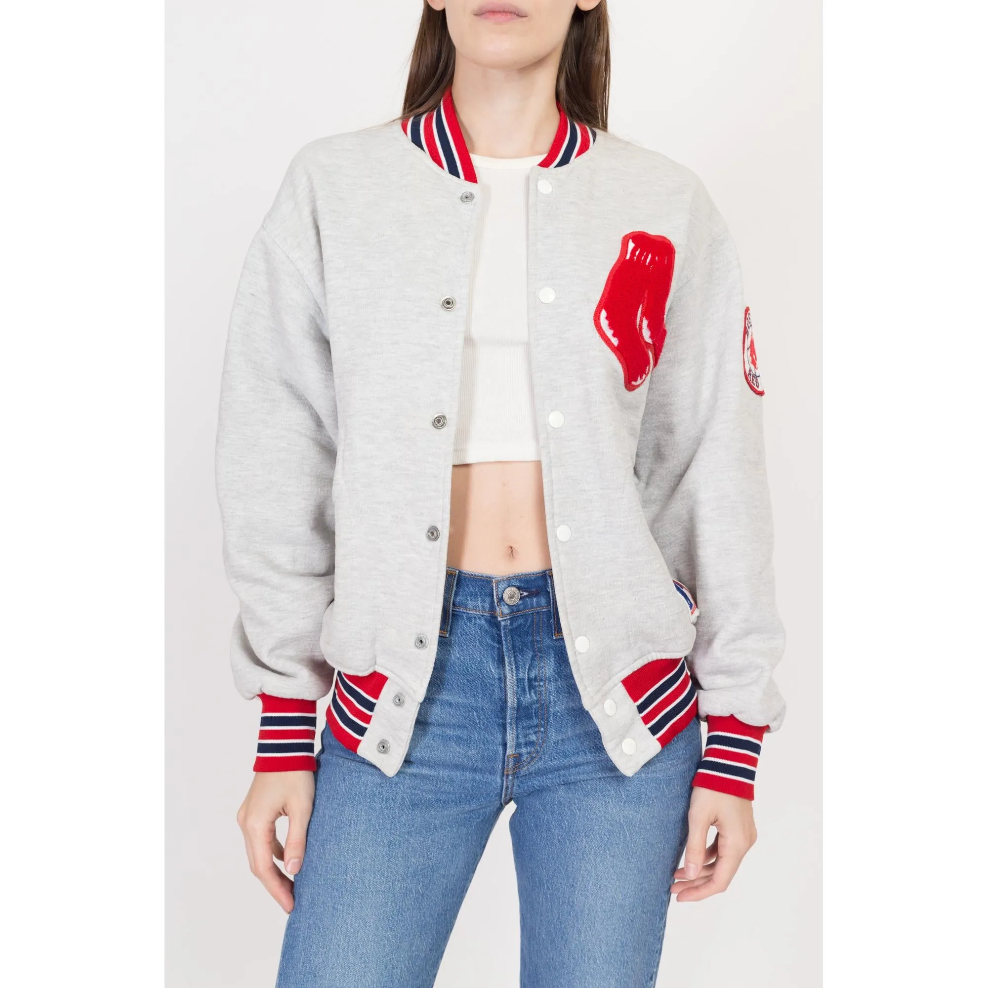 Medium 80s Boston Red Sox Felco MLB Varsity Jacket Unisex