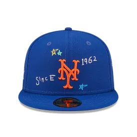 New York Mets Scribble Fitted Cap