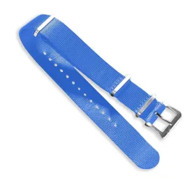 Nylon Watch Strap Blue 22 MM