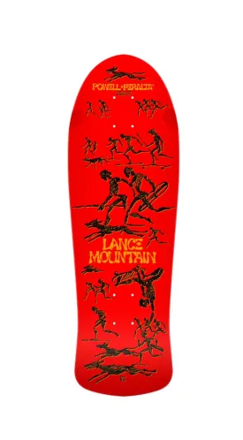 Powell Peralta BONES BRIGADE™ Mountain - Series 15 - Red Reissue Skateboard deck Preorder- Tabla