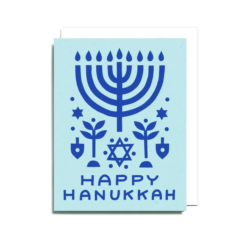 "Happy Hanukkah" Collage Card