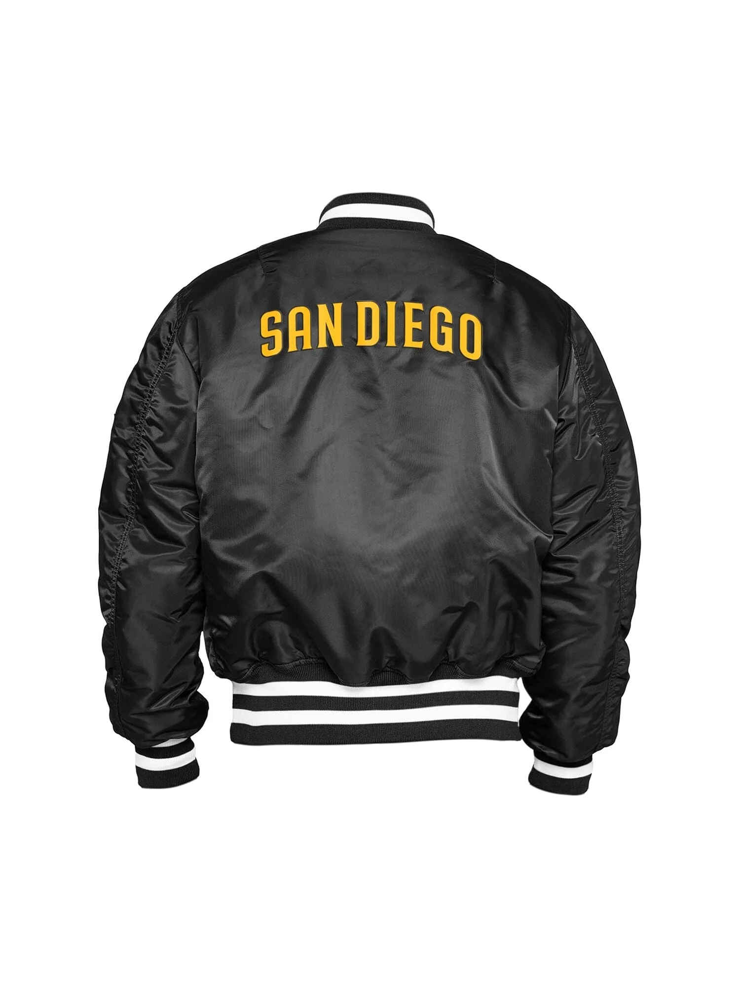 SAN DIEGO PADRES X ALPHA X NEW ERA MA-1 BOMBER JACKET