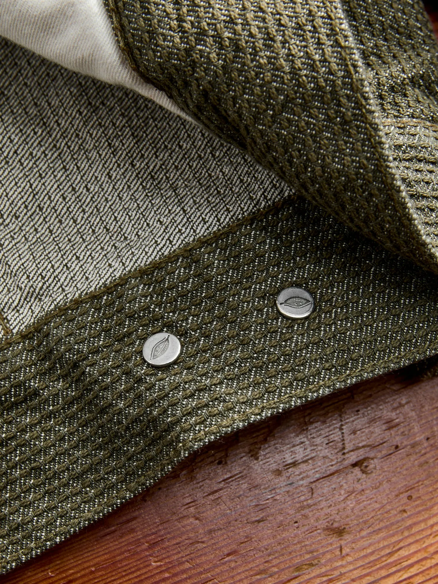 Sashiko Type-3 Jacket in Double Olive