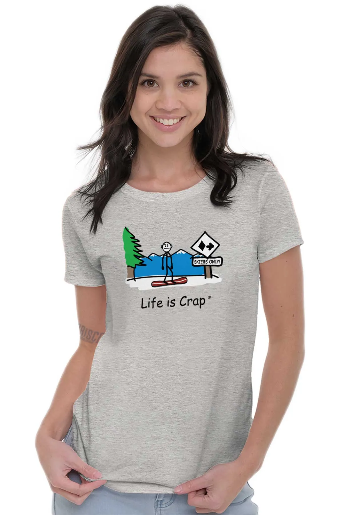 Snowboarder Ladies T-Shirt