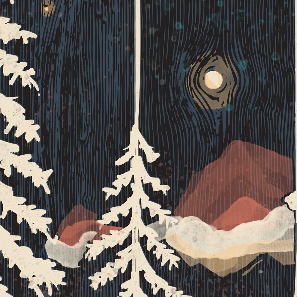 Starry Night in the Mountains Print