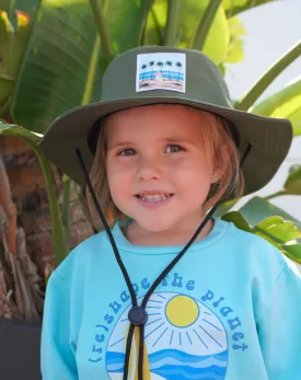 Surf Safari Hat green - Kids