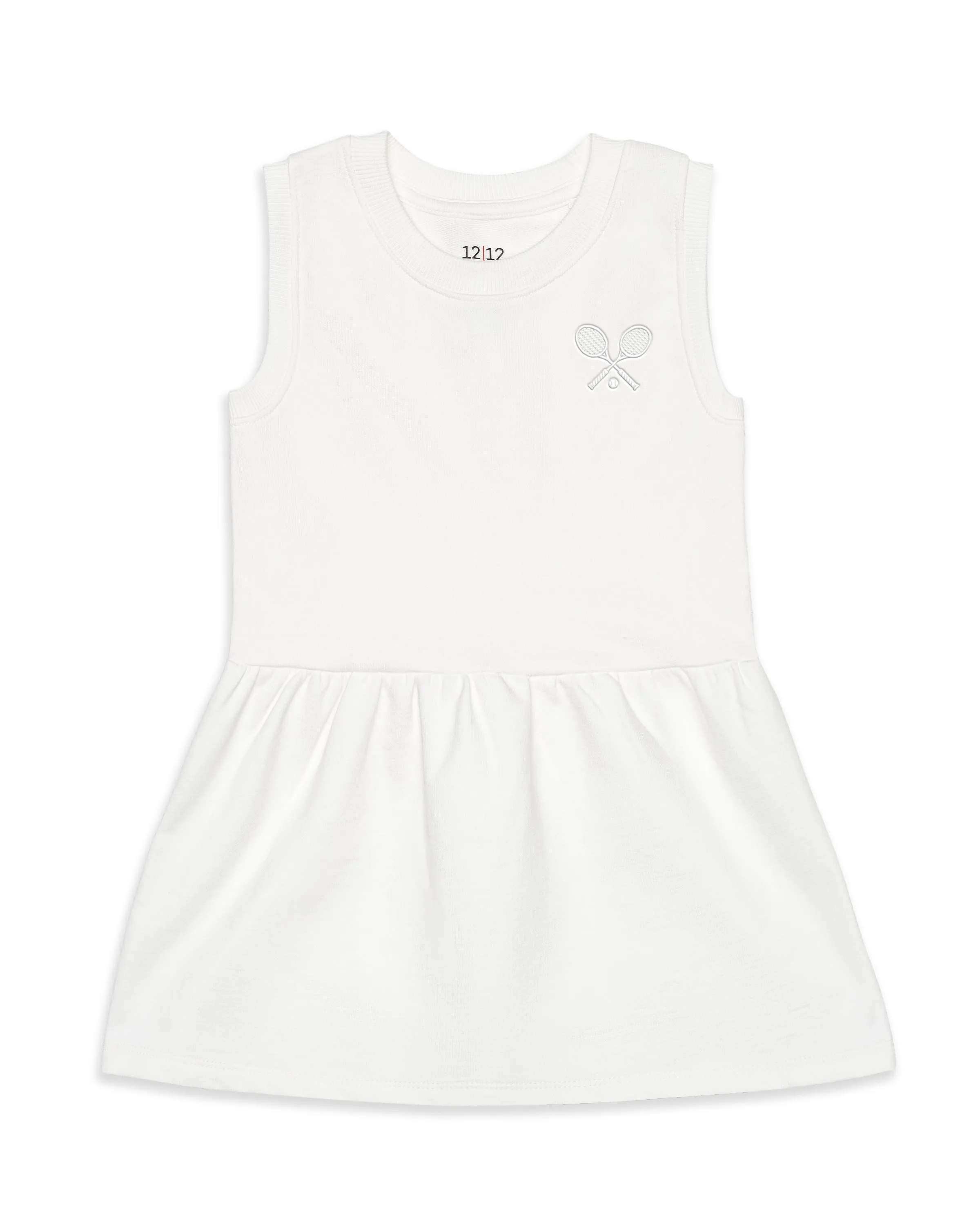 The Organic Tank Terry Dress [White Tennis]